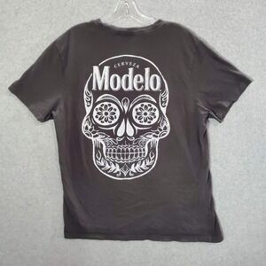 Modelo Especial Men Shirt XL Black Y2K Logo Day Of The Dead Short Sleeve Tee
